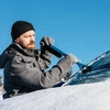Kungs ledo grandiklis su sniego šluota iš polikarbonato, 52 cm, 45535