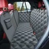 KYG šunų kilimėlis galinei automobilio sėdynei su šonine apsauga ir langu, 148 x 135 cm, pilkas