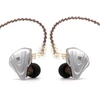 KZ į ausis įdedamos laidinės hibridinės HiFi ausinės su mikrofonu 5BA+1DD ZSX