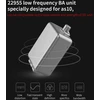 KZ į ausis įdedamos laidinės HiFi ausinės su 5 armatūriniais keitikliais AS10
