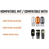 L & P Car Design guminiai T10 W5W lemputės lizdai su 10 cm laidu, 4 vnt., B570-A