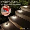 Lacasa saulės energija maitinami LED lauko grindinio šviestuvai, IP68, 4 vnt., natūrali balta, 4000 K, 8,6 × 8,6 cm