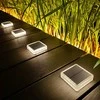 Lacasa saulės energija maitinami LED lauko grindinio šviestuvai, IP68, 4 vnt., natūrali balta, 4000 K, 8,6 × 8,6 cm