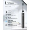Lächen soninis elektrinis dantų šepetėlis su 5 režimais, IPX7, 6 galvutėmis RM-H9 Juodas