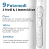 Lächen soninis elektrinis dantų šepetėlis su 4 galvutėmis, 9 režimais ir laikmačiu RM-T8