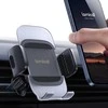 Lamicall automobilinis telefono laikiklis ventiliacijos grotelių tvirtinimui, metalinis, sukiojamas, STCV04-EU-B