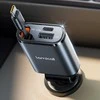 Lamicall automobilinis USB įkroviklis 50W su ištraukiamu USB-C laidu, 3 jungtys, PT-47