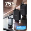 Lamicall automobilinis USB įkroviklis 50W su ištraukiamu USB-C laidu, 3 jungtys, PT-47