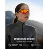 Lamicall fotochrominiai sportiniai akiniai UV400 apsauga, TR90 rėmelis, reguliuojama noselė
