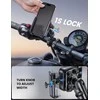 Lamicall metalinis telefono laikiklis motociklui su antivibracine apsauga ir reguliuojamu rėmu BCSP02-EU-B