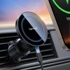 Lamicall telefono magnetinis automobilinis įkroviklis su ventiliacijos tvirtinimu, 15W, 20x N52 magnetai, MagSafe, OL-Z9T9-C78W