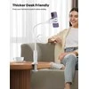 Lamicall universalus telefono laikiklis su lanksčia 85 cm žąsies kaklo rankena ir 80 mm spaustuku, baltas, STGP01-EU-W