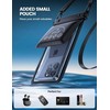 Lamicall vandeniui atsparus telefono dėklas IPX8 su papildoma kišene, tinka iki 7,5 colių prietaisams, PRAB05-EU-B2