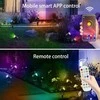 Lam(MS)pen lauko LED prožektorius su 8 RGBW LED, Bluetooth valdymu, laikmačiu, IP65, 24 W