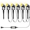 Lam(MS)pen LED sodo šviestuvų komplektas, 6 vnt., 20 W, 24 V, IP65, 2100 lm, su žemės smaigaliais, GL22-6-24V