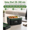 LANMOU elektrinė šildoma pietų dėžutė su 16000 mAh akumuliatoriumi, 60 W, 1,5 l