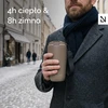 LARS NYSØM termopuodelis 500 ml iš 18/8 nerūdijančiojo plieno su dirželiu NOG-3-CAR002