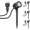 Ledscomde ledscom LED lauko reflektoriai su smaigaliu, IP65, 4,3 W, 340 lm, šilta balta, 4 vnt., LC-L-157-WW-x4