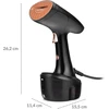 LEHMANN rankinis drabužių garintuvas 1600 W, 25 g/min, 320 ml, LHOCS-1603