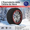LEIVESTE automobilių sniego kojinės XL su plieninėmis grandinėmis, 2 vnt., CZ01
