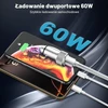 Lemsen automobilinis įkroviklis 60 W su USB-C ir USB-A jungtimis, PD 3.0, QC 3.0, JC-36UC