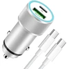 Lemsen automobilinis įkroviklis 60 W su USB-C ir USB-A jungtimis, PD 3.0, QC 3.0, JC-36UC