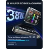 LENCENT automobilinis Bluetooth 5.3 FM siųstuvas su PD 20 W ir QC 18 W įkrovimu