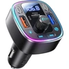 LENCENT automobilinis FM siųstuvas Bluetooth 5.4 su PD 36 W ir QC 18 W įkrovimu T25A