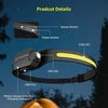 Lepro LED galvos žibintas, įkraunamas, 350 lm, 230° spindulys, judesio jutiklis PR320019