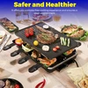 LeuKoles dvipusis raclette stalo grilis 8 asmenims, 1300 W, su nelimpančia danga, HB-506