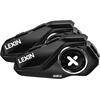 LEXIN motociklininkų Bluetooth ausinių rinkinys su interkomu, 6 asmenų ryšys, Bluetooth 5.0, LX-G2P