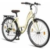 Licorne Bike miesto dviratis su 28 colių ratais, 21 pavaros, plieninė rėmo konstrukcija, bežinis, Stella