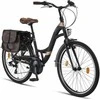 Licorne Bike miesto dviratis su aliuminio rėmu, 26 colių ratais, 21 pavara, Stella Plus