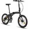Licorne Bike sulankstomas dviratis, 20" ratai, aliuminis, 7 pavaros, diskiniai stabdžiai, Phoenix Cross 2d
