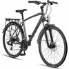 Licorne Bike trekkinginis dviratis, 28 colių ratai, aliuminio rėmas, 21 pavaros, diskiniai stabdžiai