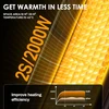 LIFERUN bokštinis elektrinis termoventiliatorius 2000 W su drėkintuvu ir 90° osciliacija HL-2000R8-B