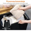 Lifewit dviejų skyrių skalbinių krepšys su lentyna, 95 l, juodas, 22185