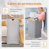 Lifewit skalbinių krepšys 170 l, 3 skyrių, su dangčiu ir bambuko rėmu, 23159