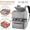 Lifewit termoizoliacinė kuprinė 21 l, iki 30 skardinių, nepralaidi skysčiams, QSLF230082GY