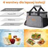 Lifewit termoizoliacinis pietų krepšys 15 l su petneša, sandarus, pilkas