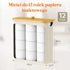 Lifewit tualetinio popieriaus laikymo krepšys su bambukiniu dangčiu, 30 l, 23225