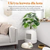 Lifewit uždara kačių kraiko dėžė-dėklas su dirbtiniu augalu ir anglies filtru 23061