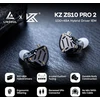 Linsoul į ausis įdedamos laidinės ausinės 1DD+4BA, 3,5 mm, KZ ZS10 PRO 2