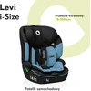 Lionelo automobilinė kėdutė Levi i-Size 76–150 cm, R129, LO-LEVI I-SIZE Mėlynas COBALT