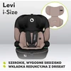 Lionelo automobilinė kėdutė Levi i-Size 76–150 cm, R129, smėlio spalvos LOLEVI ISIZE BEIGE LATTE