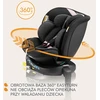 Lionelo automobilinė kėdutė Navy i-Size 40–150 cm su ISOFIX ir 360° sukimu LO-NAVY I-SIZE Juodas Rožinis
