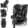 Lionelo automobilinė kėdutė Navy i-Size 40–150 cm su ISOFIX ir 360° sukimu LO-NAVY I-SIZE Juodas Rožinis