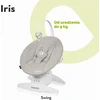 Lionelo elektrinės kūdikių sūpynės Iris 360° su 5 greičiais ir 12 melodijų LO-IRIS Pilkas CONCRETE