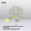 Lionelo elektrinės kūdikių sūpynės Iris 360° su 5 greičiais ir 12 melodijų LO-IRIS Pilkas CONCRETE