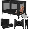 Lionelo kelioninė kūdikio lovytė Amelie 100,5 × 70,5 × 69 cm iki 15 kg LO-AMELIE Juodas CARBON